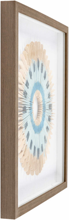 Yenice Natural Wood Geometric Wall Art Set Of Two - Clearance