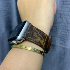 Recycled Louis Vuitton Apple watch band AW-LV12